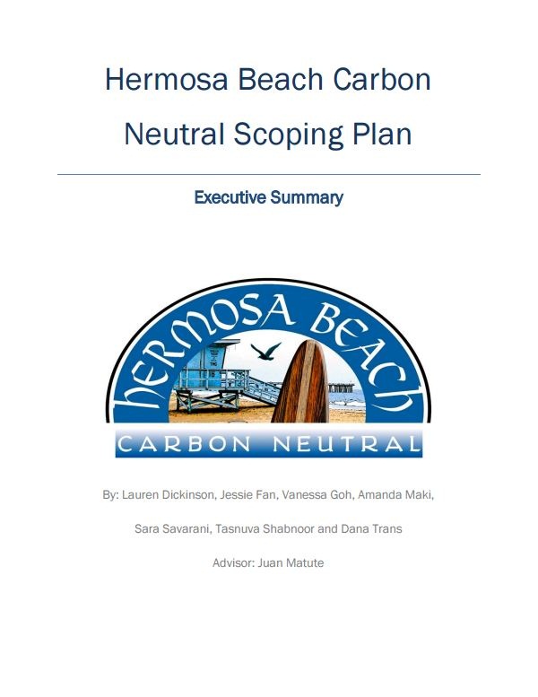 Hermosa Beach Carbon Neutral Scoping Plan