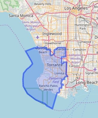 California Assembly District 66 map