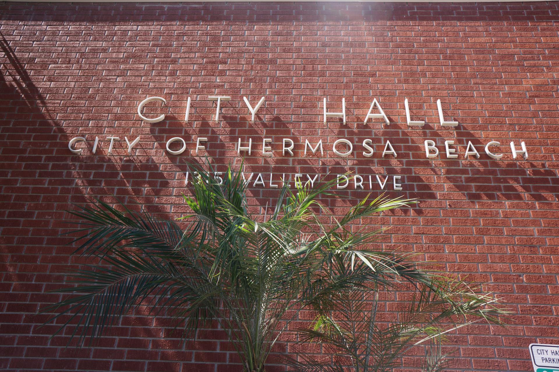 City Hall exterior signage