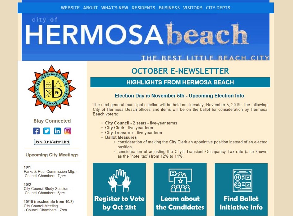 E-Newsletter - October 2019 thumbnail