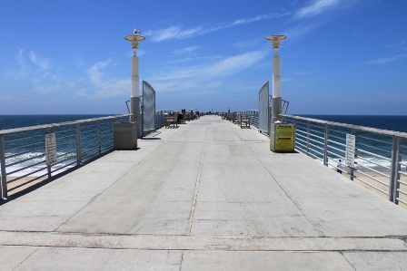 Pier view looking out to ocean